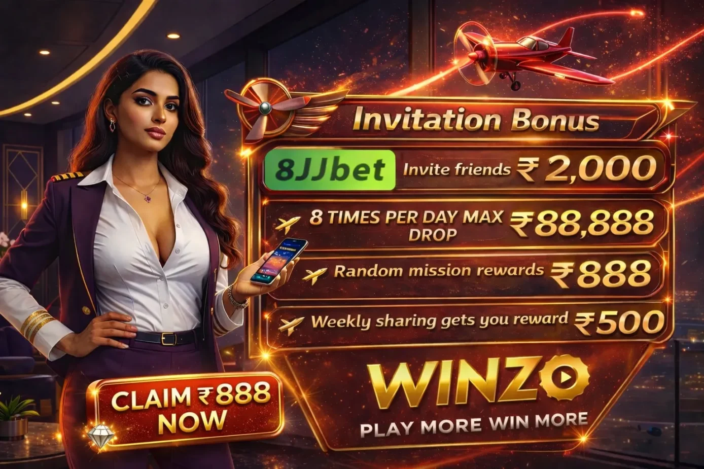 winzo app banner 888